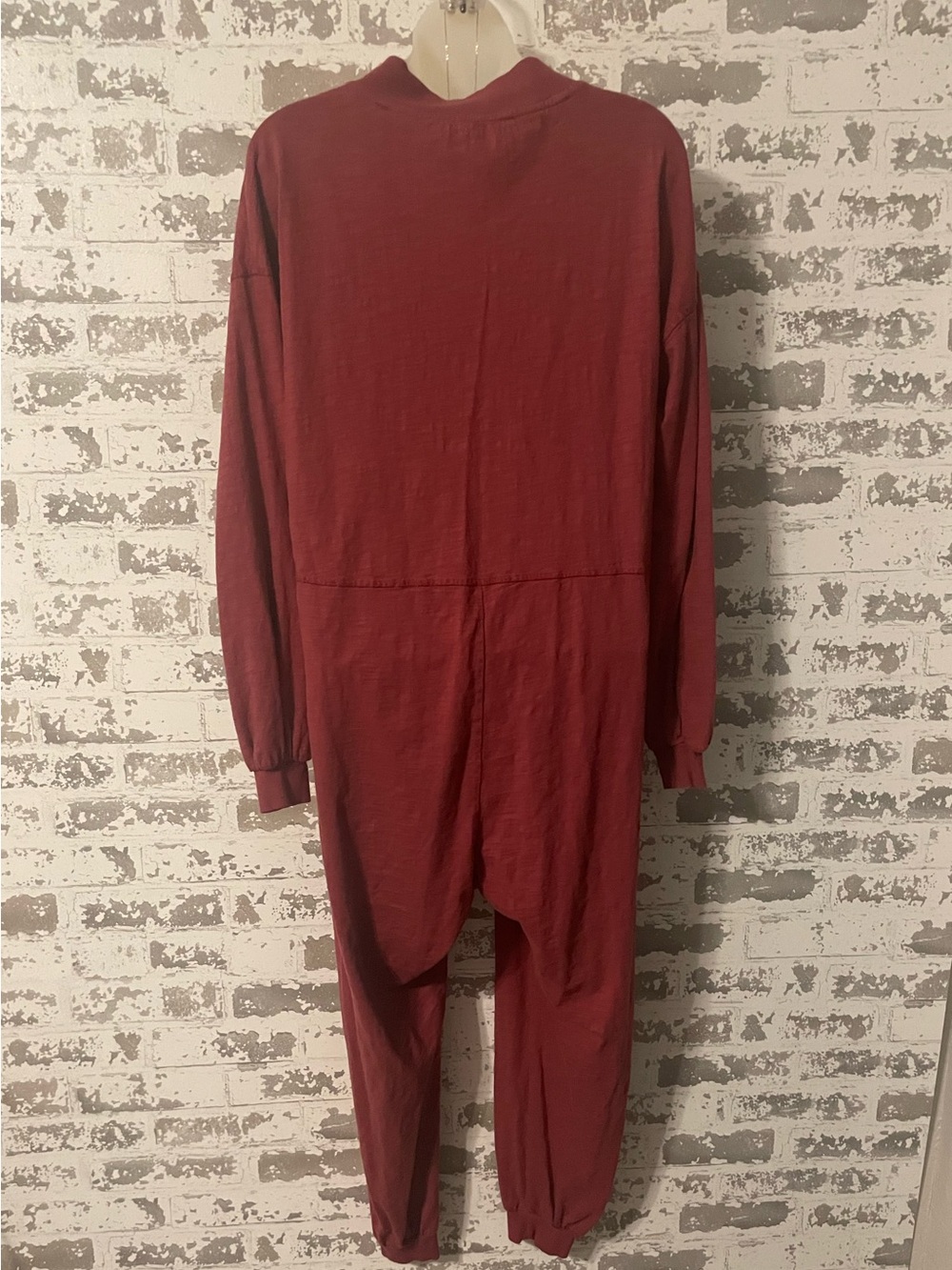 Intimately Free People Oversized Lounge Jumpsuit One Piece Romper Rust Rose XS - Picture 7 of 8